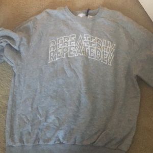 Gray Sweatshirt with Motif